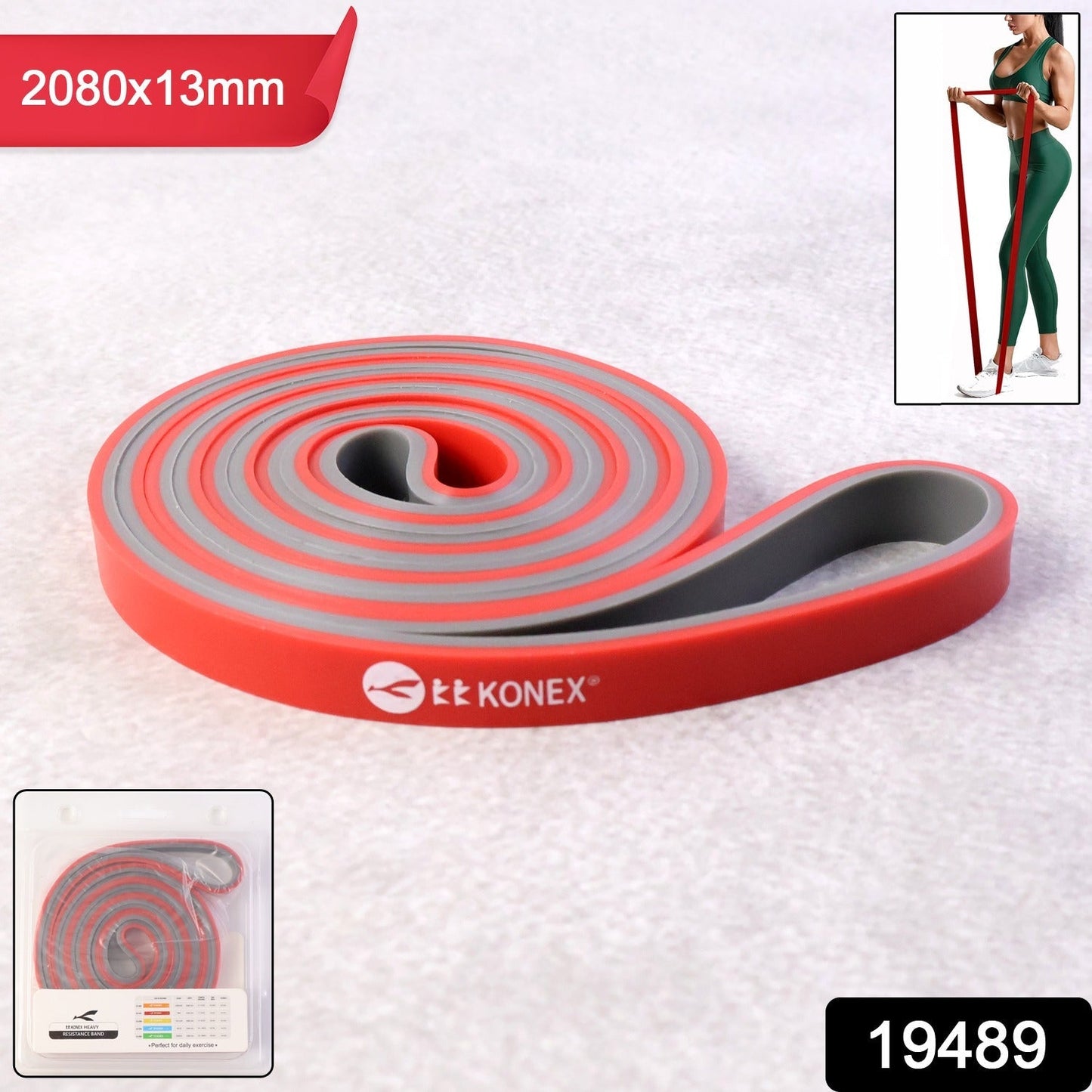 Heavy-Duty Resistance Exercise Band  2080Ã—13 mm