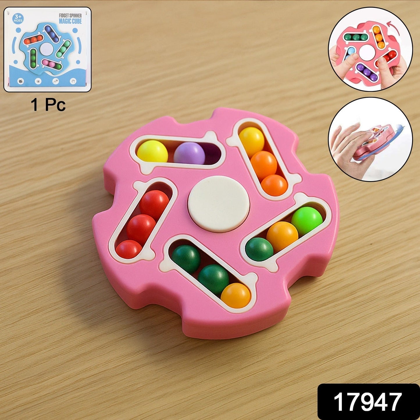 Fidget Magic Cube Spinner Toy â€“ Multi-Track Finger Puzzle