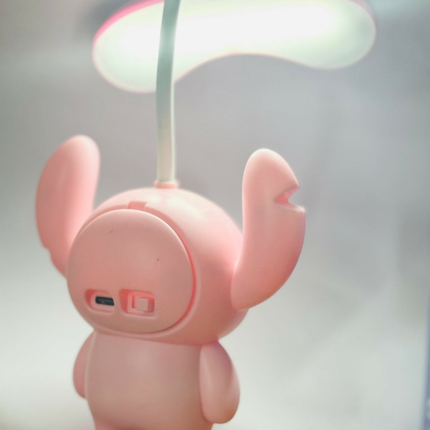 Cute Pink Cartoon Table Lamp for Kids â€“ USB Rechargeable LED Desk Light