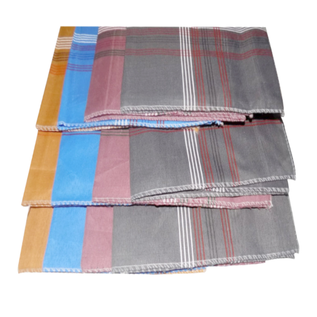 Men's King Size Formal Handkerchiefs for Office Use - Pack of 12