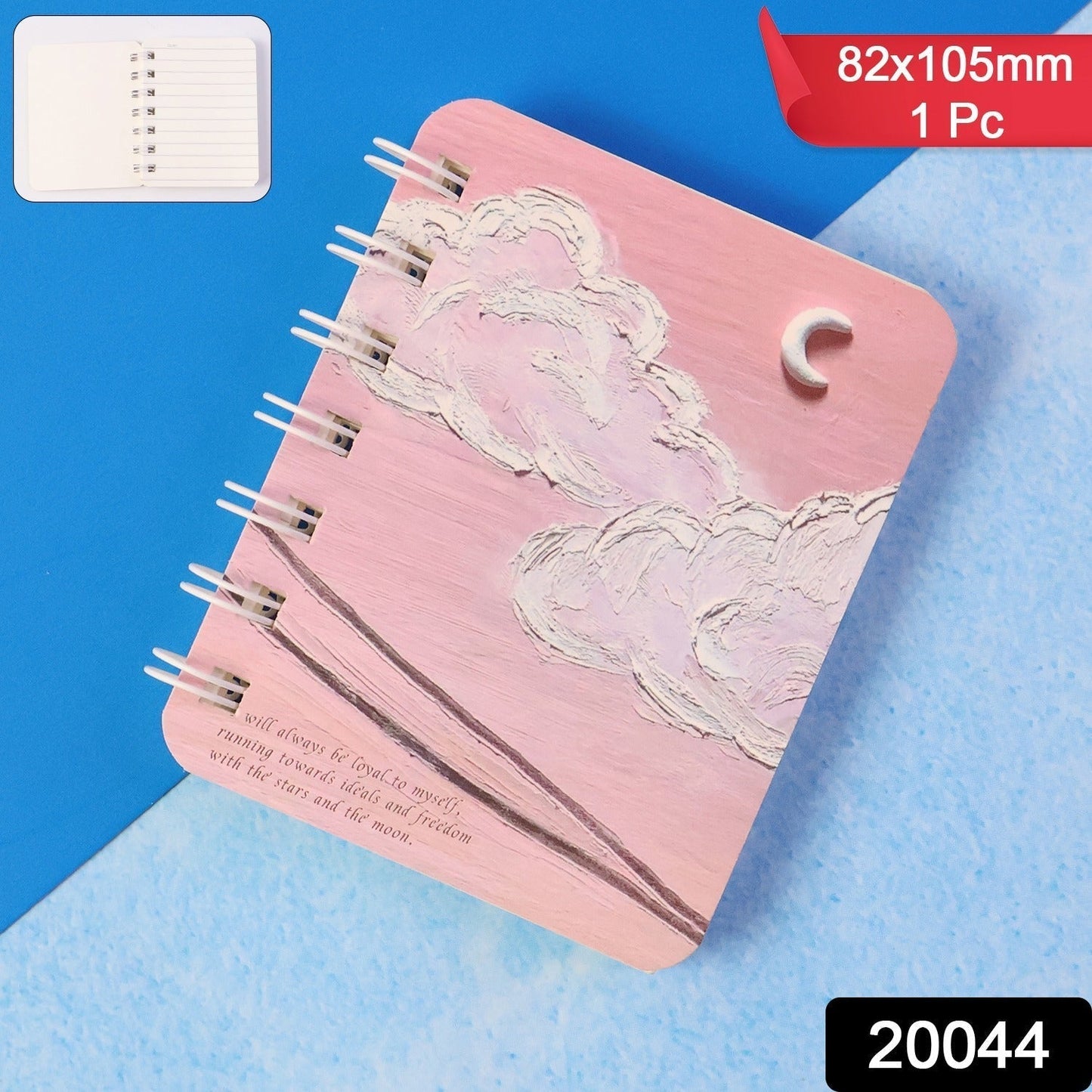 Mini Spiral Bound Pocket Notebook (1 PC)