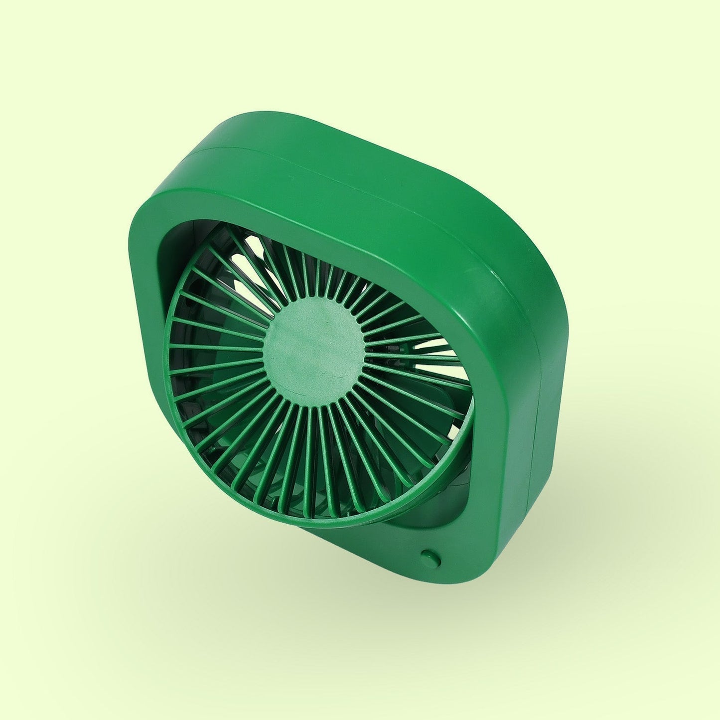 Portable USB Fan - Rechargeable, 2-Speed 180° Rotating Quiet Personal Fan for Travel, Car, and Outdoors (Battery Not Included)