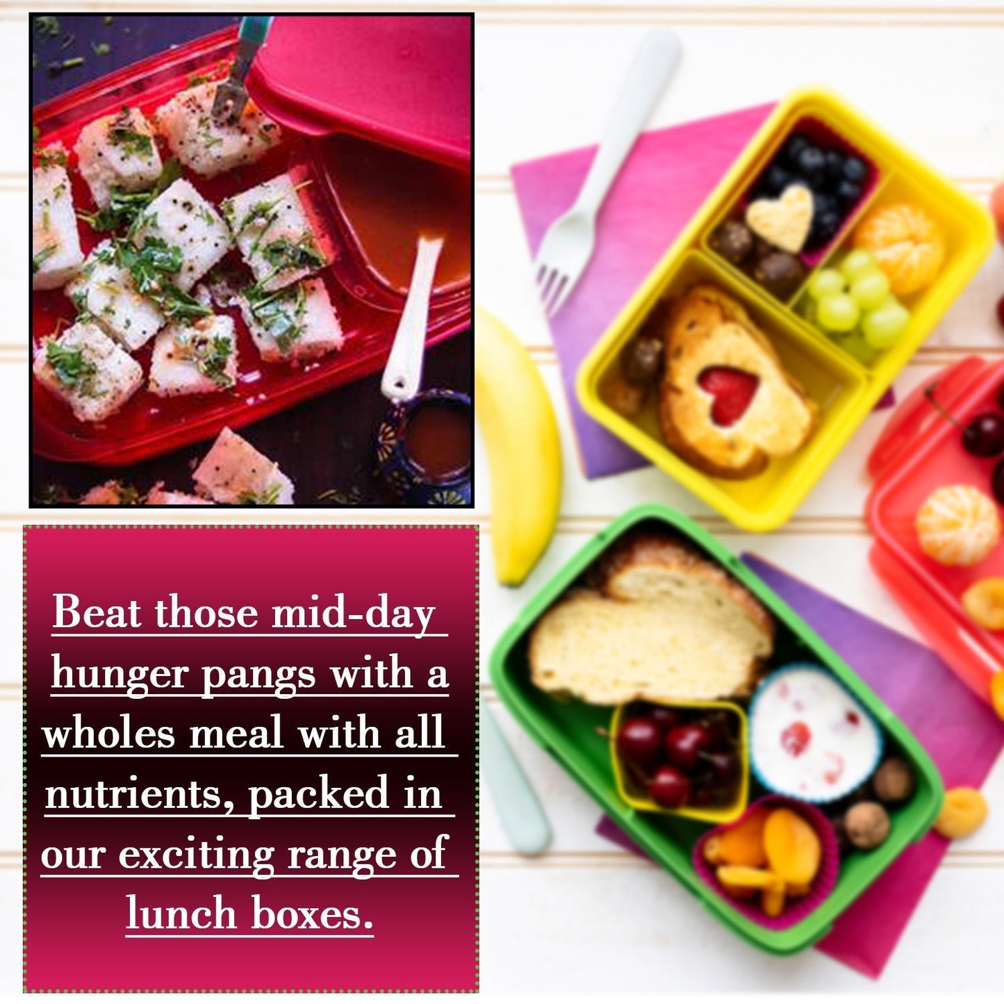 Seal Rectangular 2 Containers Lunch Box