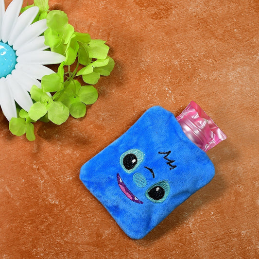 Blue Stitch Hot Water Bag - Small Size with Cover for Pain Relief & Warming