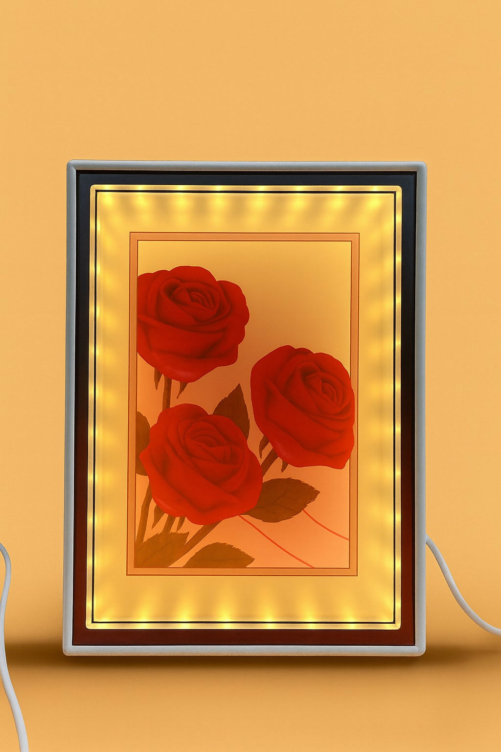 LED Square Photo Frame with Glowing Border
