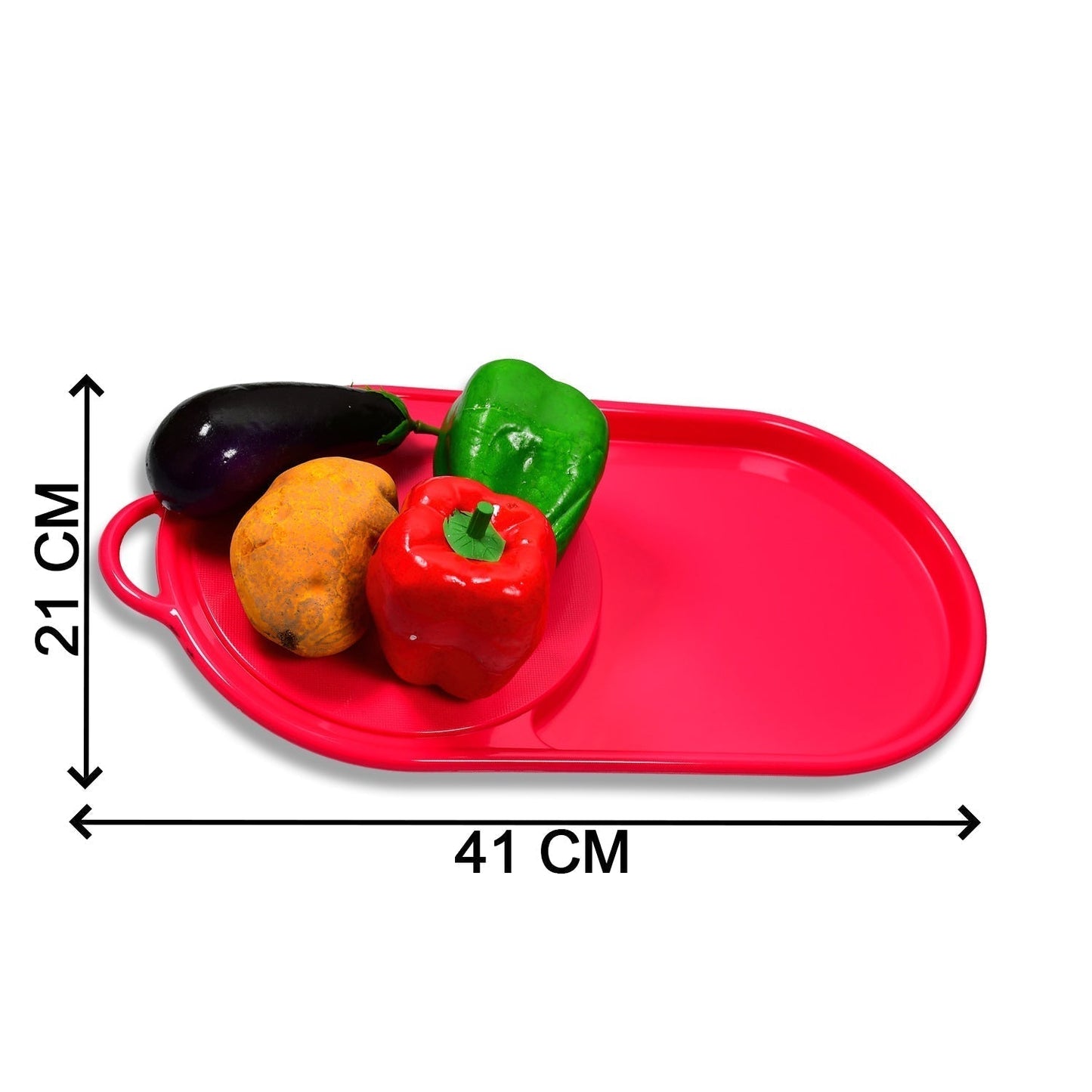 Plastic Kitchen Chopping Board with Tray – Convenient for Food Prep and Storage