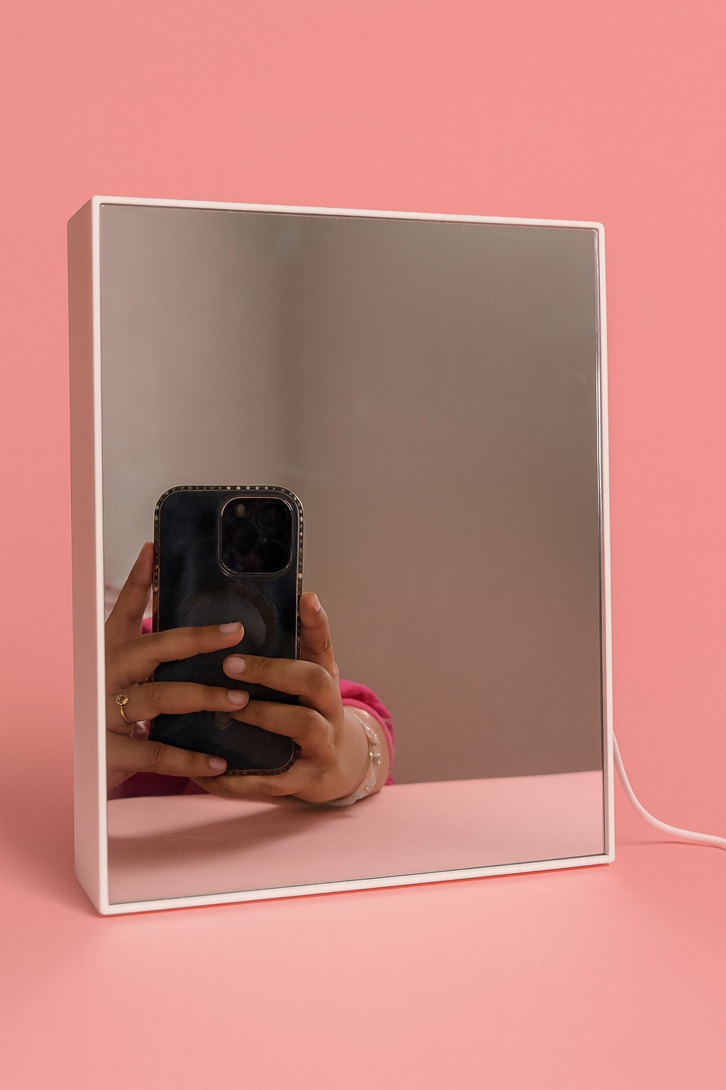 LED Rose Infinity Mirror Light Box | Romantic 3D LED Illusion Heart Shaped Rose Lamp | Decorative Tabletop Night Light for Bedroom, Living Room & Gifts | Valentineâ€™s Day, Anniversary, Wedding, Home DÃ©cor