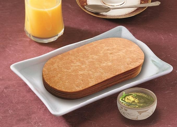 Maniarrs Plain Slim Bites Khakhra 6 Flavors Combo Pack of 6 Wheat Khakhra
