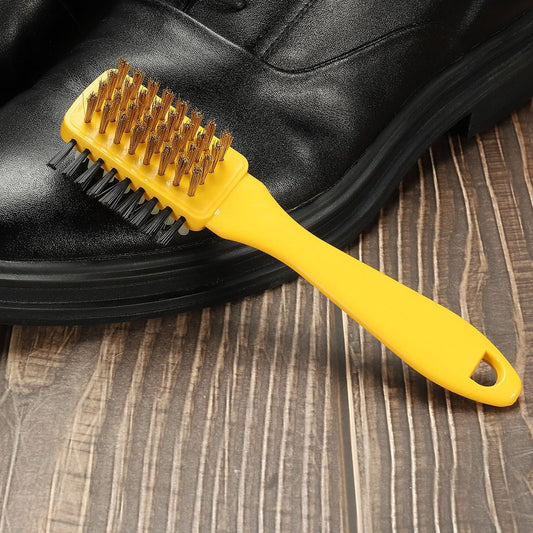3 Side Portable Multifunctional shoe brush Rubber Home Suede Shoes Polishing Brushes 3 Side Shoe Cleaning Brush, Shoe Brush Excellent Quality and ular