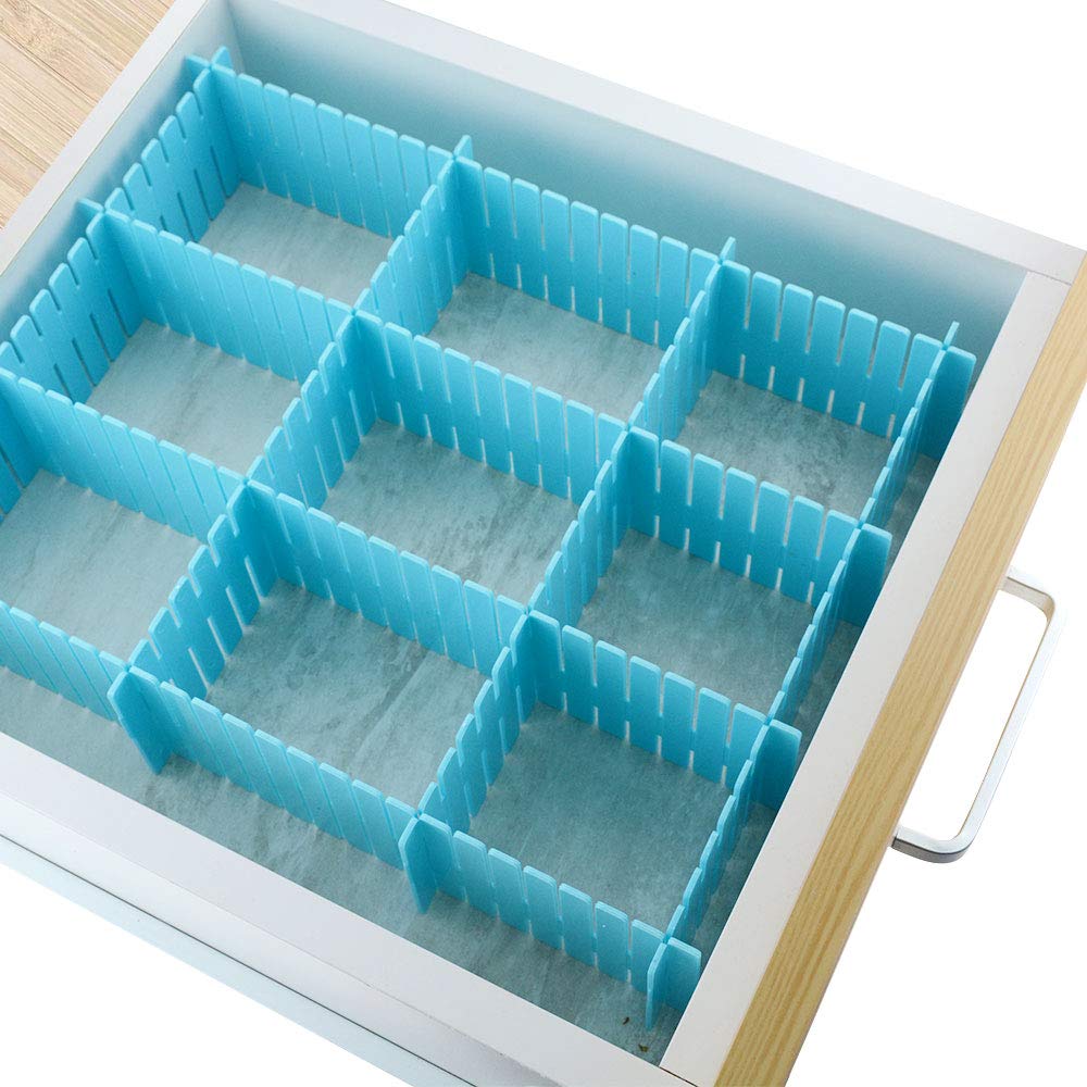 Adjustable Drawer Organizer and Kitchen Board Divider 6 pcs set