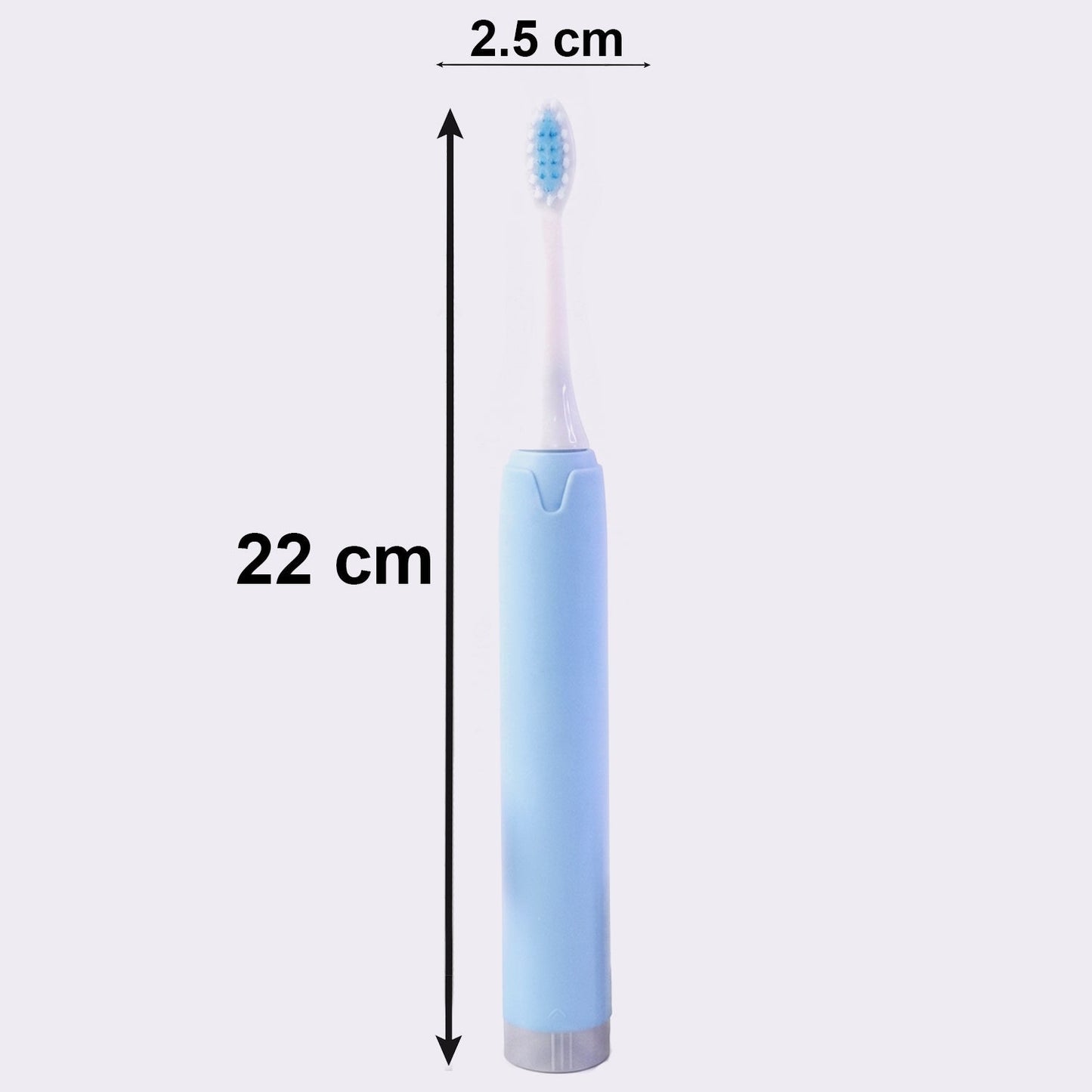 Electric Toothbrush with Extra Brush Head & 2 AA Batteries for Kids & Adults (1 Pc)