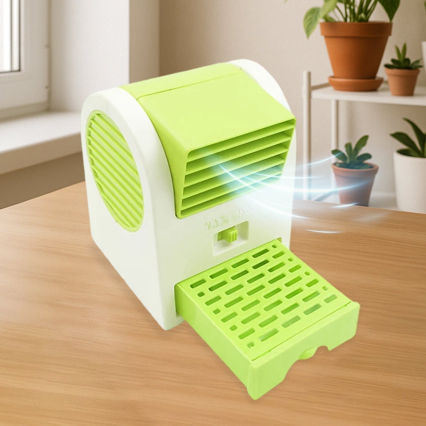 Portable Air Cooler-Rechargeable Personal with Duration Desk Cooling Fan USB/Battery Powered Desk PC Laptop Air Conditioner Cooler for Home, Bedroom, Travel, and Office