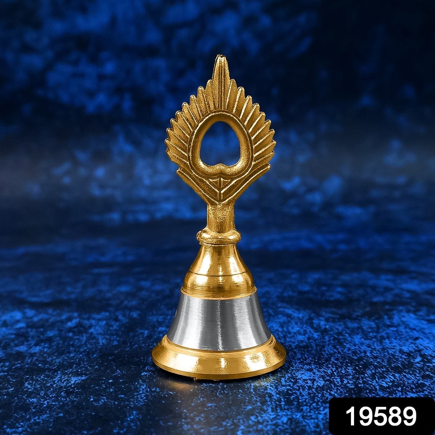 Brass and Steel Temple Ghanti (Pooja Bell) â€“ Decorative Spiritual Accessory