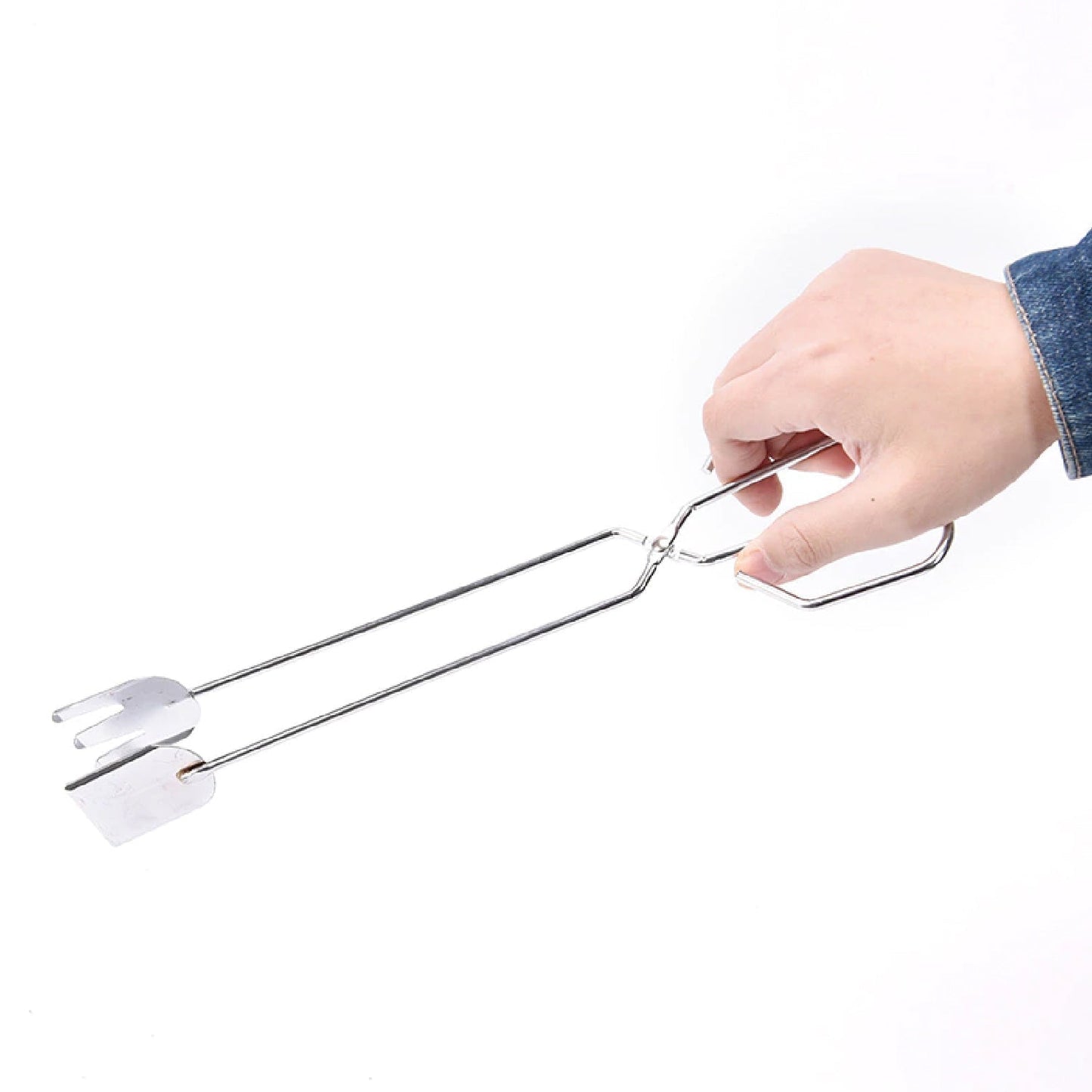 31cm Multi-Functional Metal BBQ Tongs for Serving (Clamp, Durable)