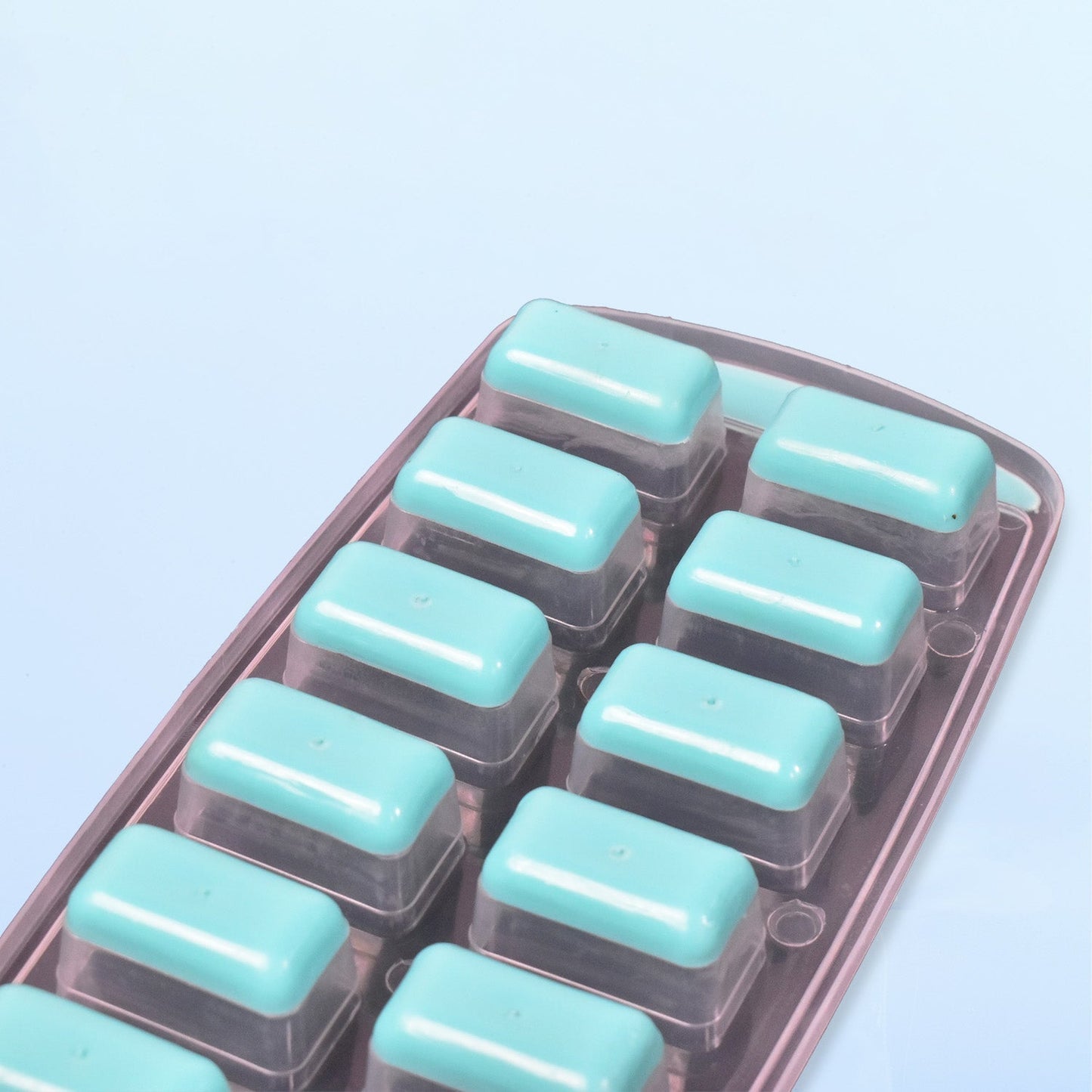 12-Grid Silicone Ice Cube Tray - Food-Grade Square Ice Maker, Easy Release Bottom