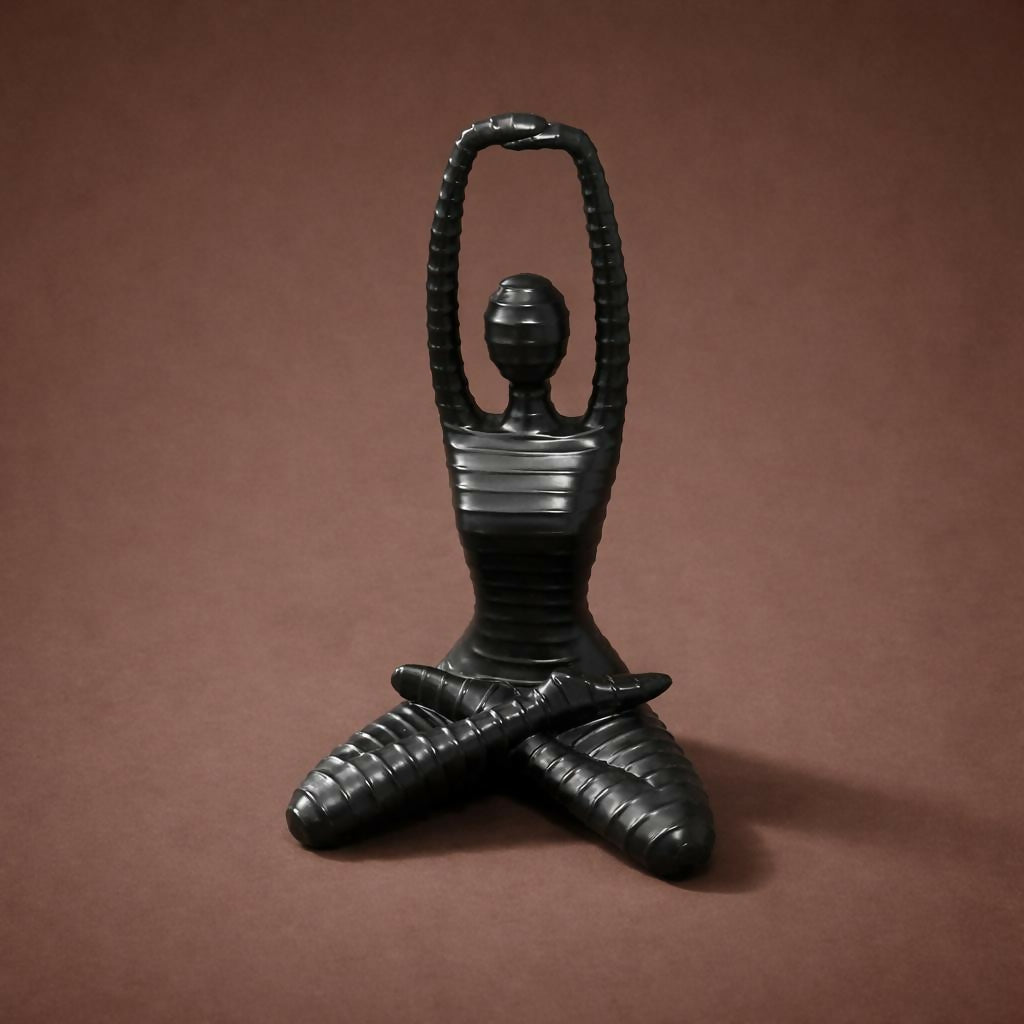 Yoga Meditation Sculpture Showpiece for Home Decor Tabletop(Color may vary)