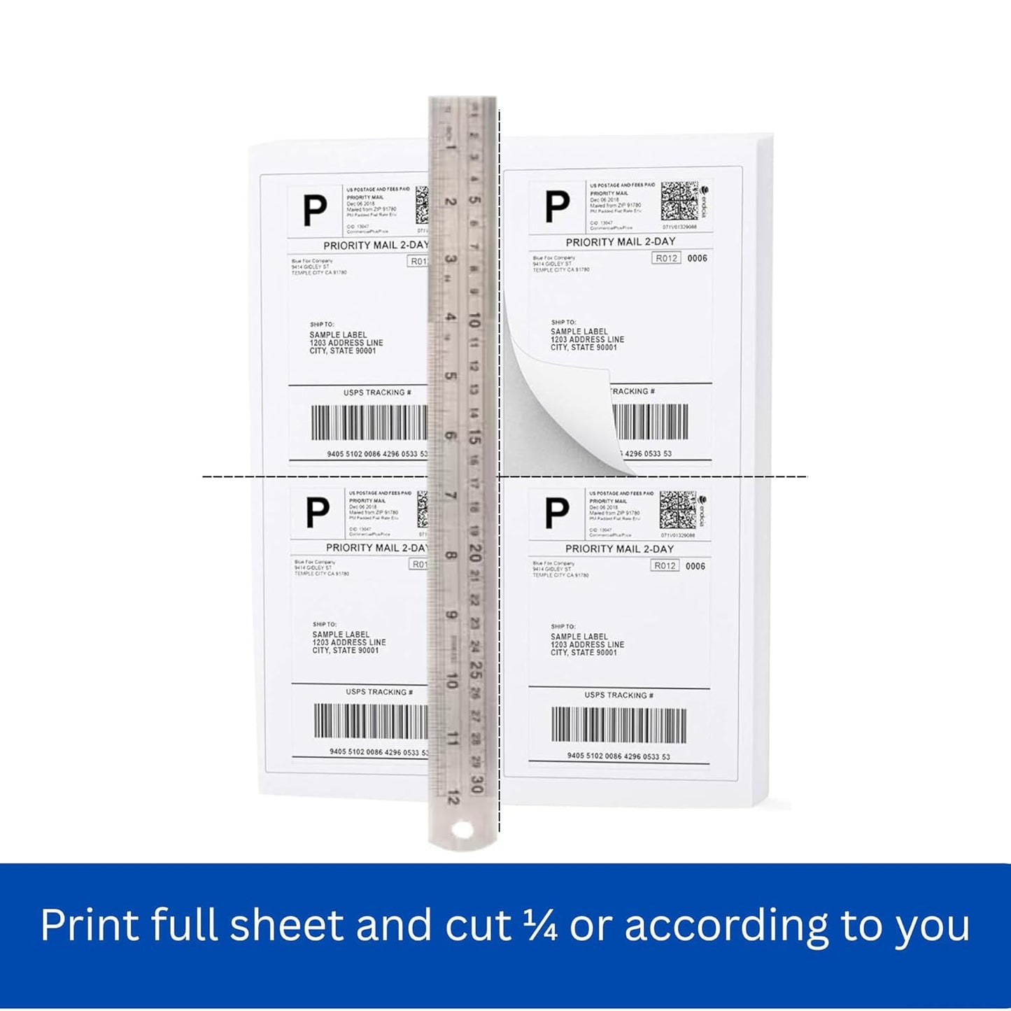 Oddy Self-Adhesive Label Sheets â€“ A4 Full-Sheet Labels (100 Sheet)