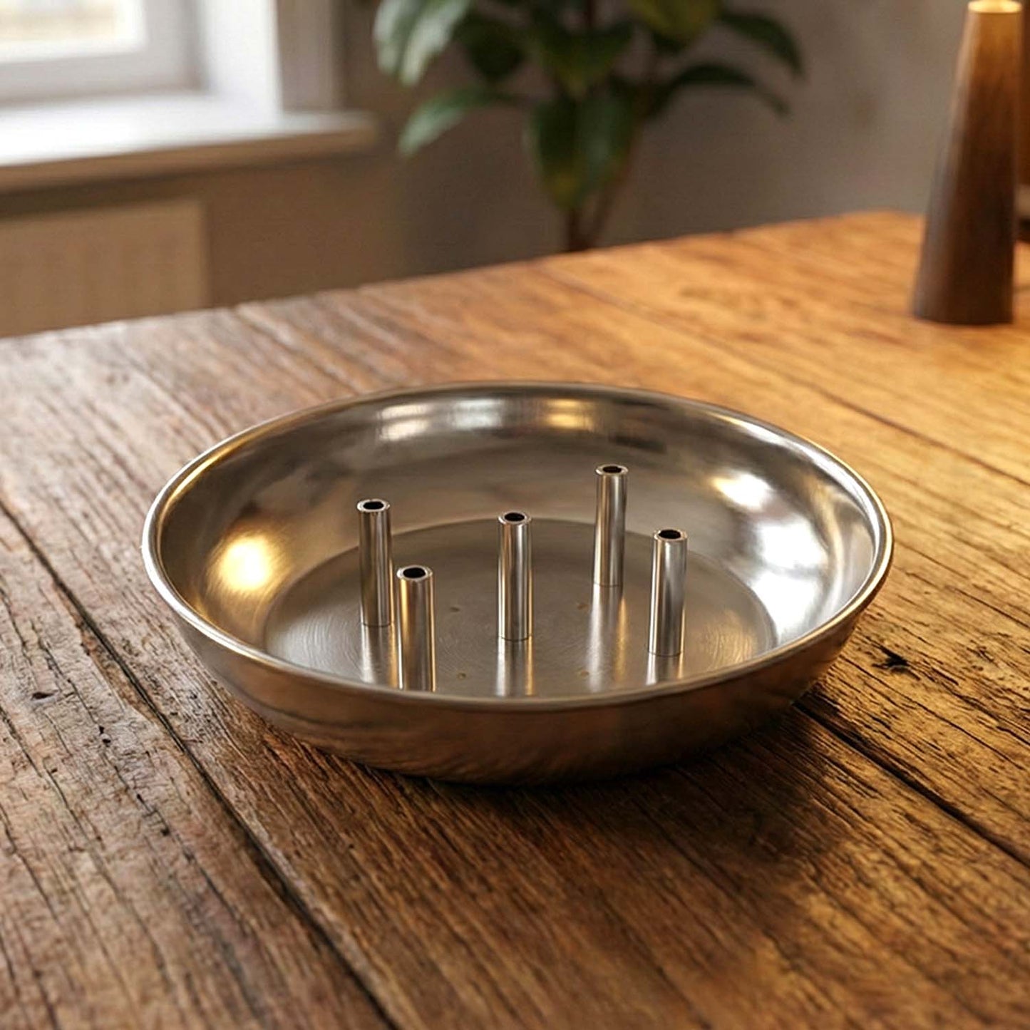 Stainless Steel Lotus Agarbatti Stand SIA-5 (1 Pc)
