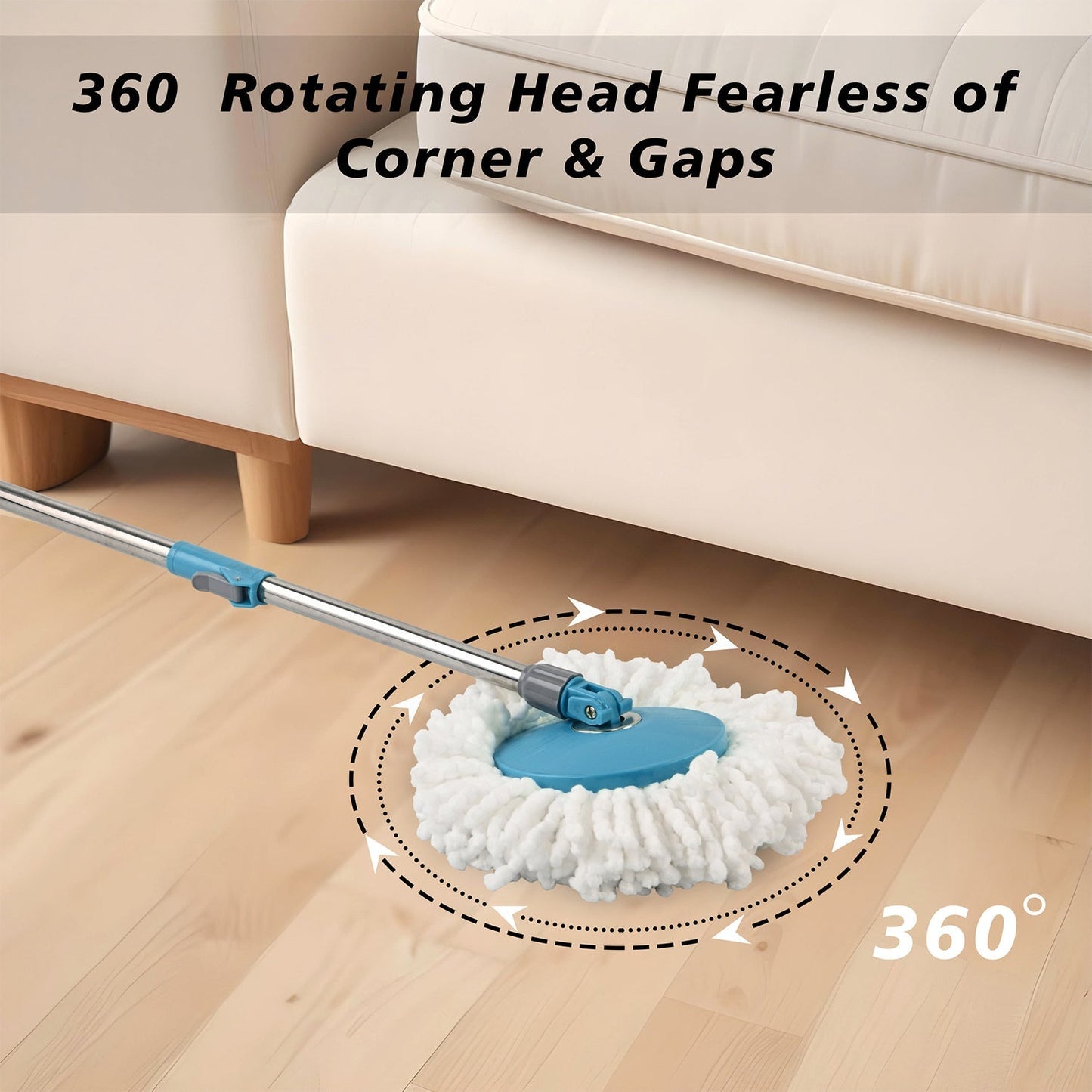 Top House 360 Cleaning Spin Mop Bucker Set at Just Rs.470