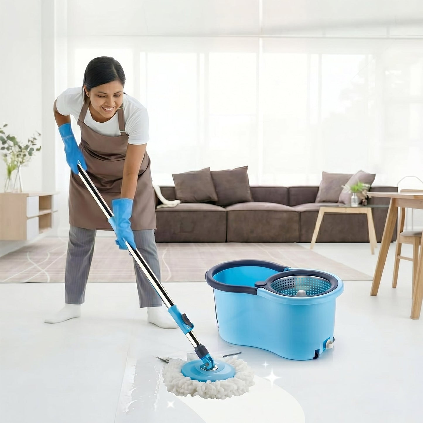Top House 360 Cleaning Spin Mop Bucker Set at Just Rs.470