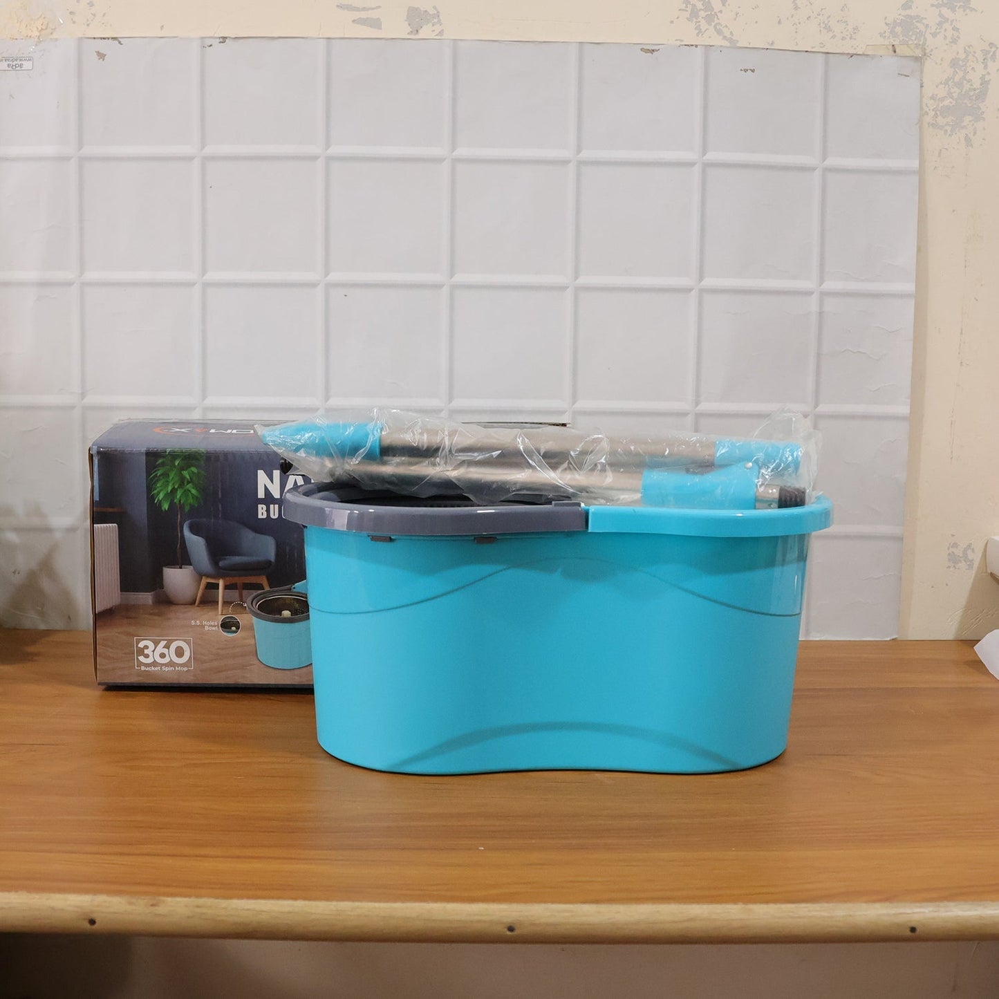 Top House 360 Cleaning Spin Mop Bucker Set at Just Rs.470