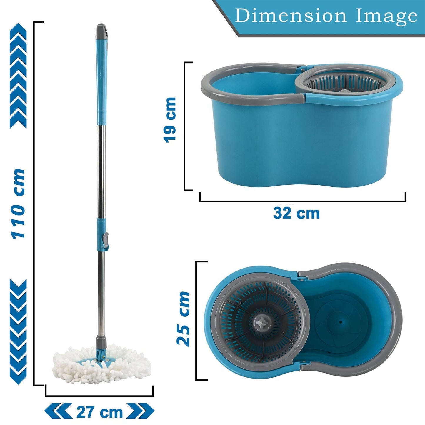 Top House 360 Cleaning Spin Mop Bucker Set at Just Rs.470