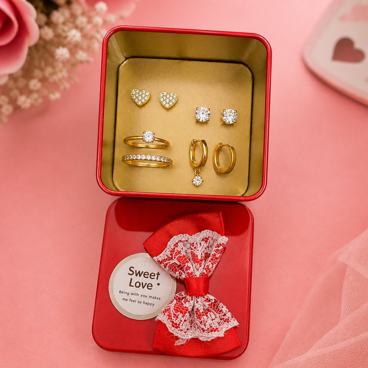 Mini Gift Box with Bow â€“ Decorative Storage & Jewelry Box