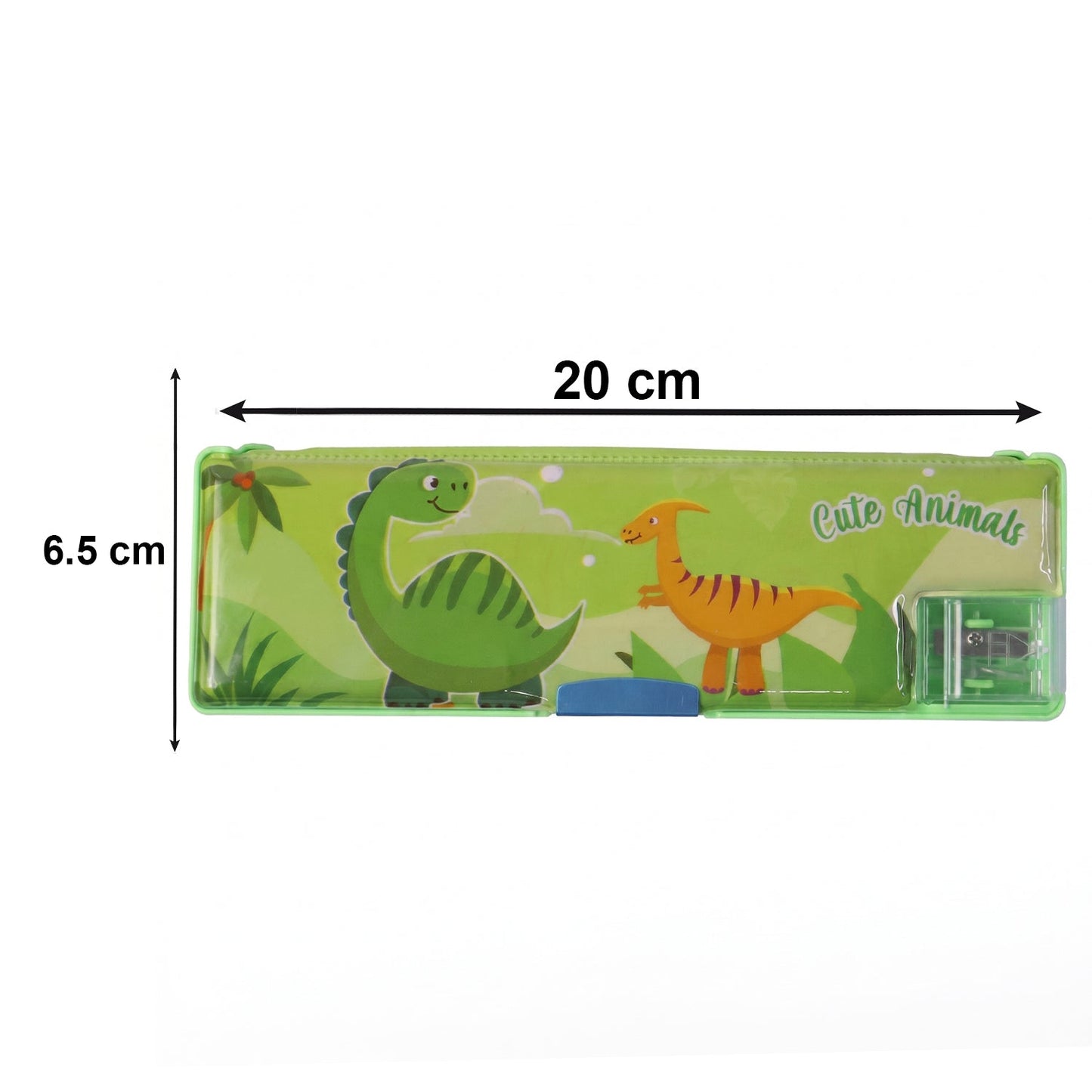 Cute Animal-Themed Kids Pencil Compass with Secure Lid (1 Pc)