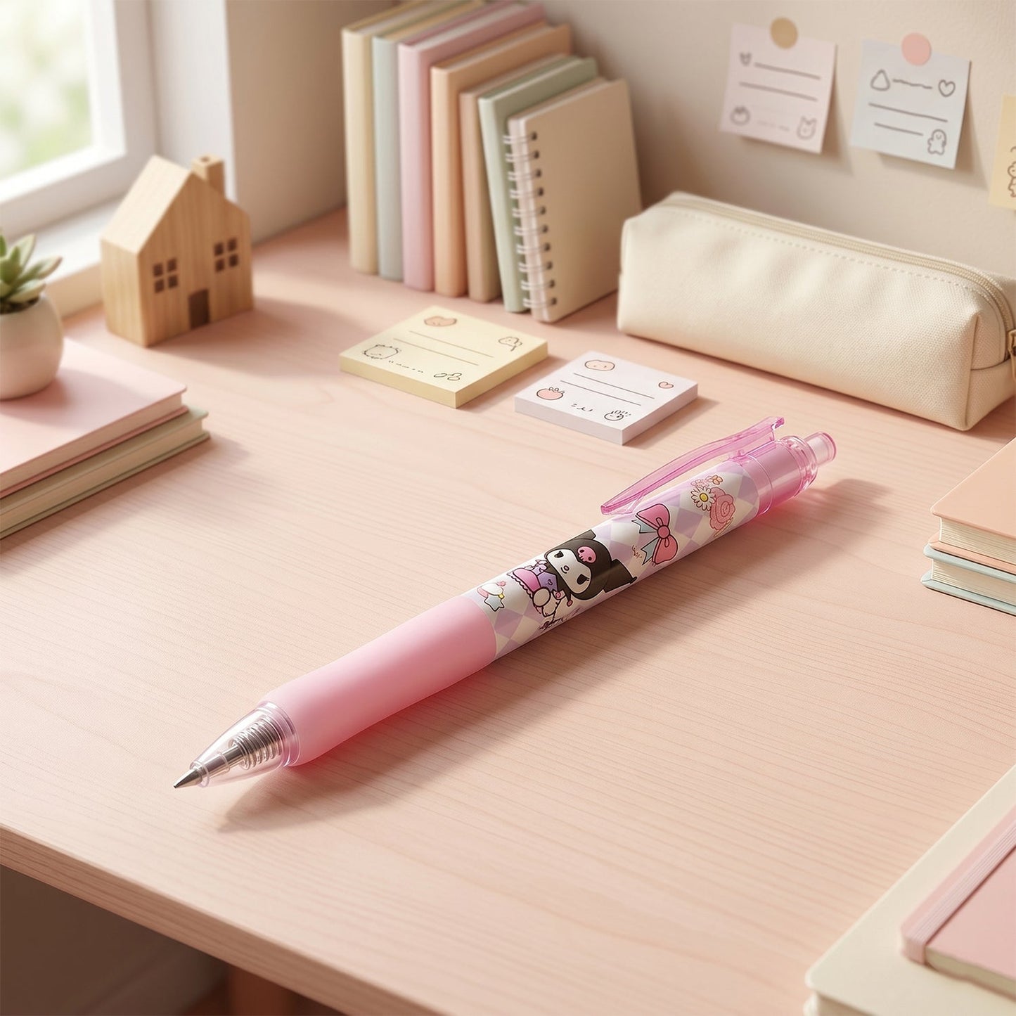 Cute Erasable Pen with Mix Colors, 1 Pc, Perfect for Kids