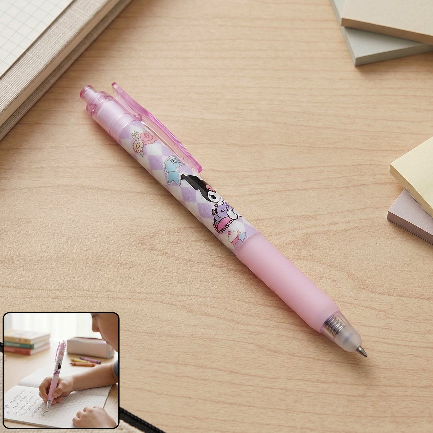 Cute Erasable Pen with Mix Colors, 1 Pc, Perfect for Kids
