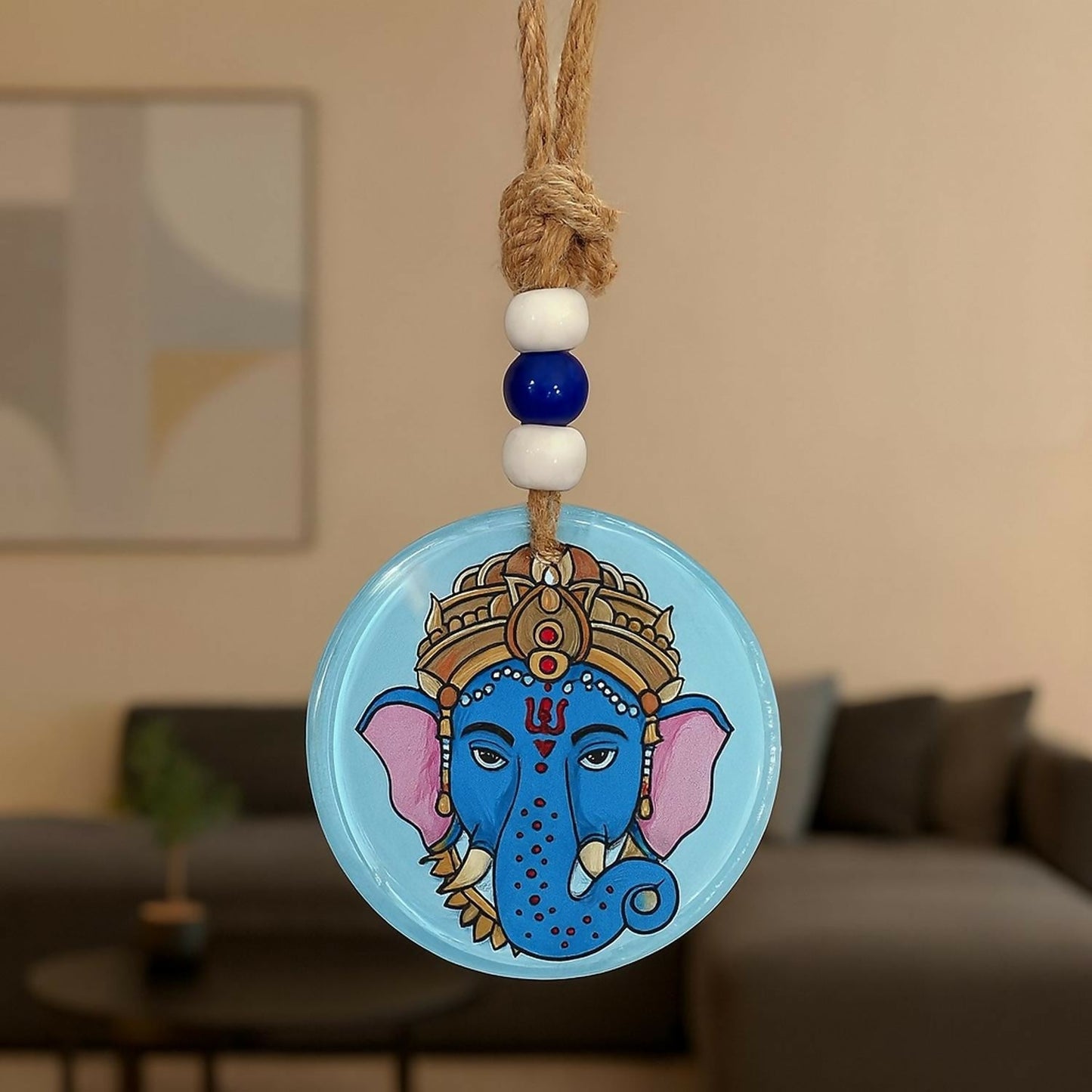 Set of 2 Hanging Wall & Car Decorative Ornaments