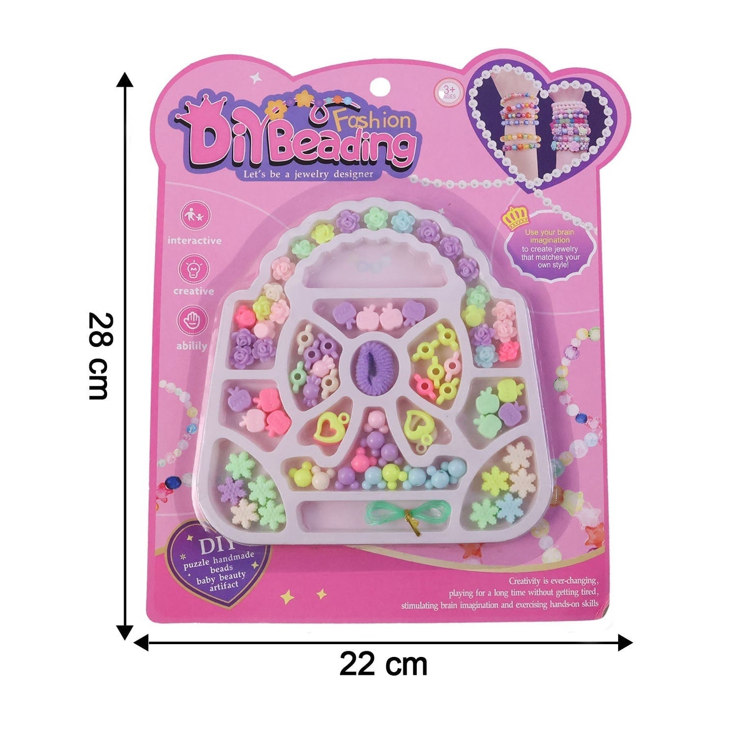 DIY Fashion Beading Jewellery Making Kit (1 Set)