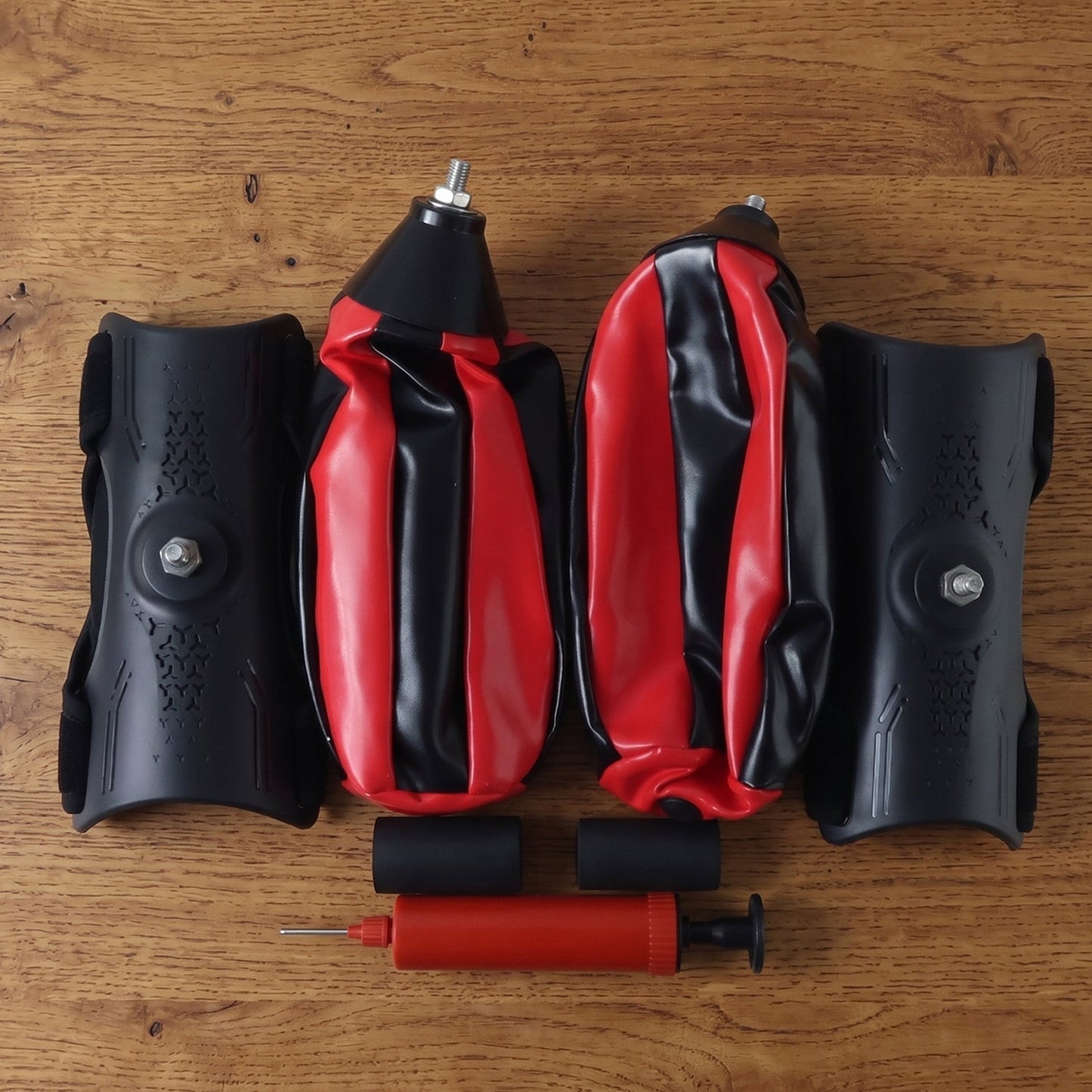 Portable B-Grade Inflatable Punching Bag with Air Pump (1 Pc)