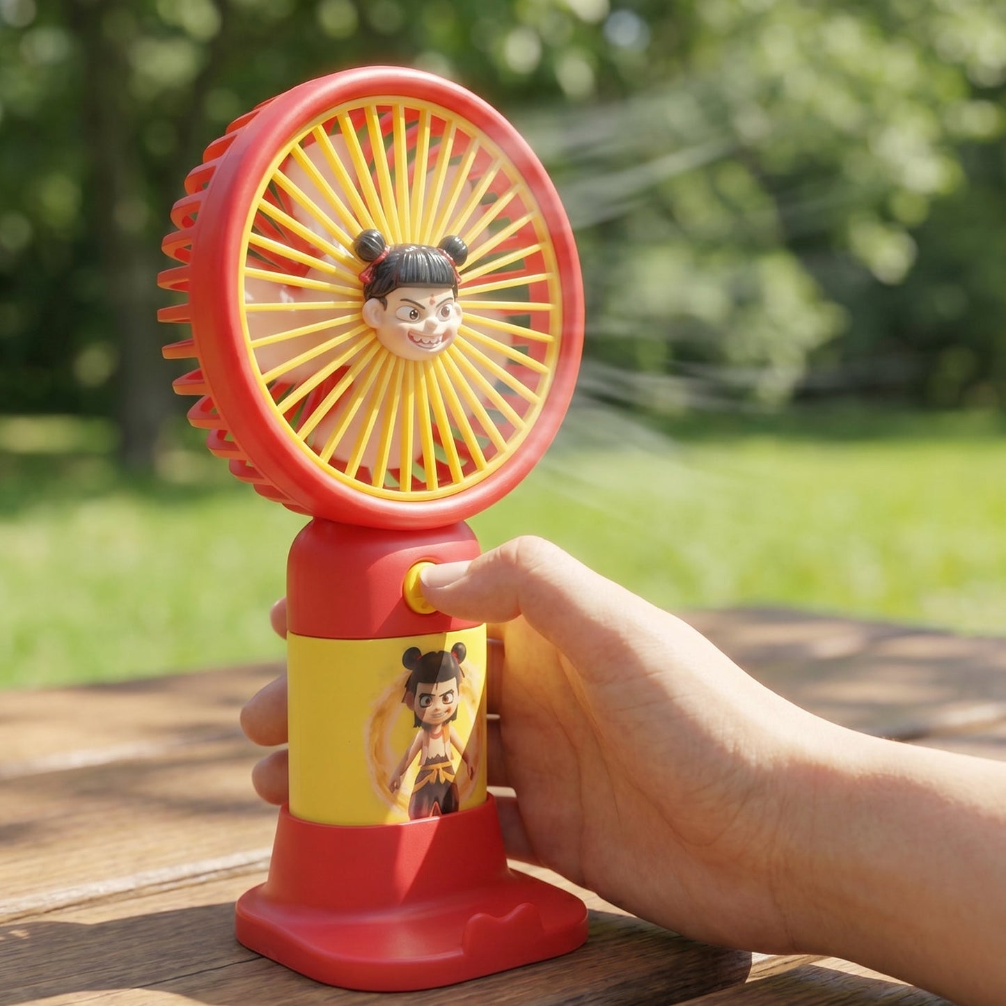 Cute Cartoon Character Portable Mini Fan (1 Pc)