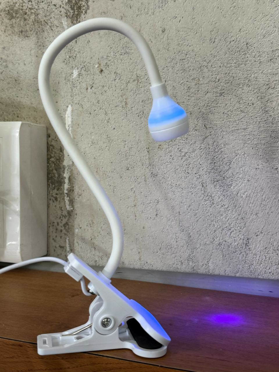 Clip-On UV LED Lamp with Adjustable Gooseneck