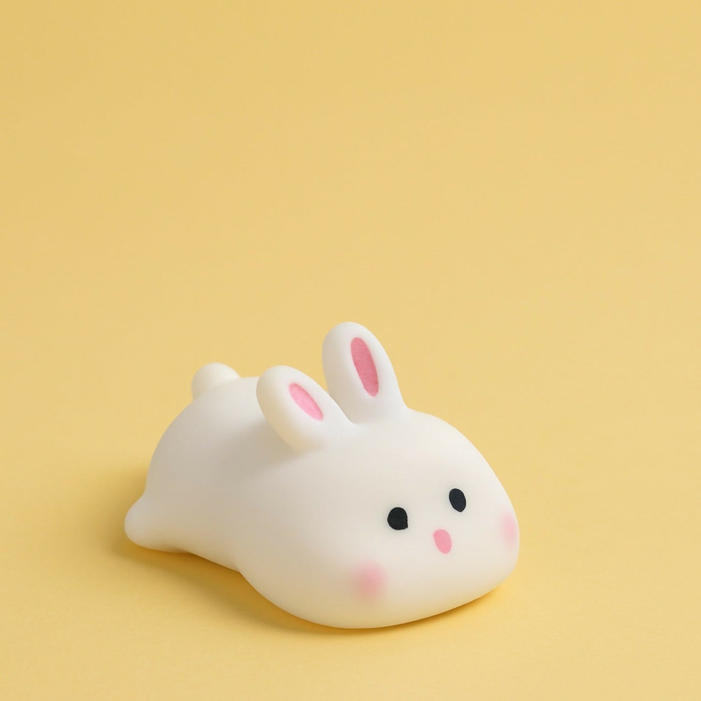 Cute Soft Bunny Night Light for Kids â€“ Warm Glow Silicone Animal Bedside