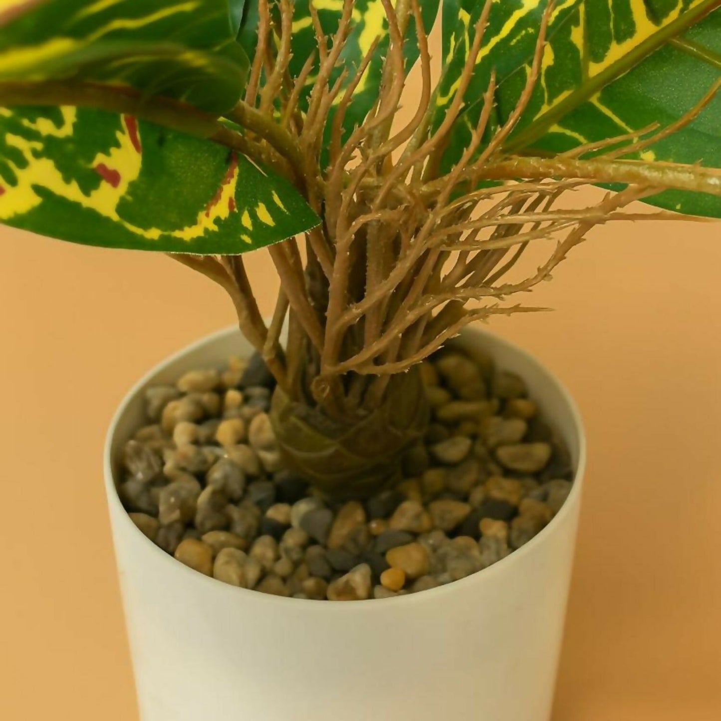 Artificial Decorative Leaf Plant with Pot for Home & Office Table DÃ©cor