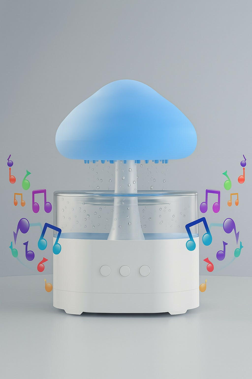 Mushroom Rain Drop with Bluetooth Speaker â€“ 3-in-1 Night Light