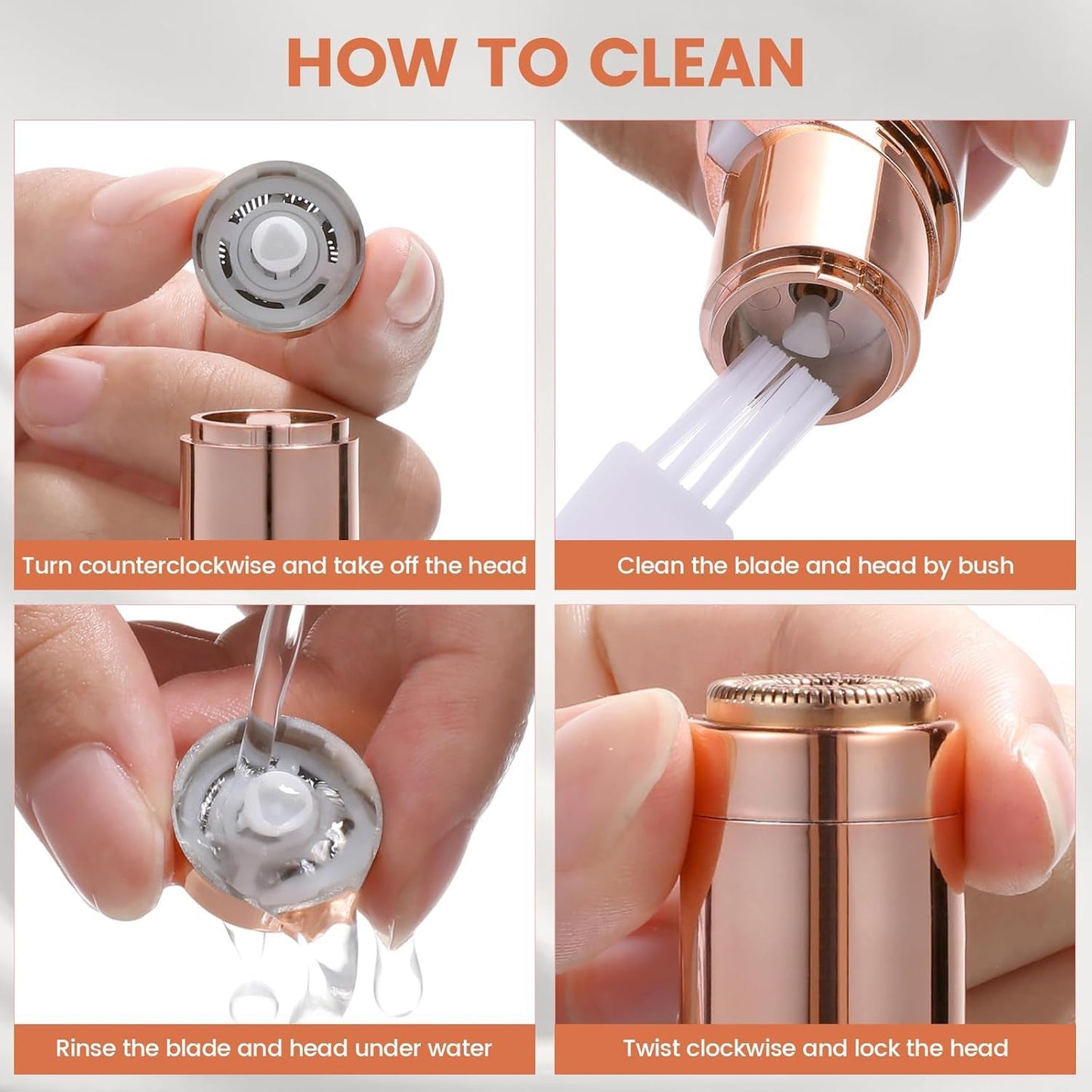Rechargeable Facial Hair Remover Set for Women  – 1 Set