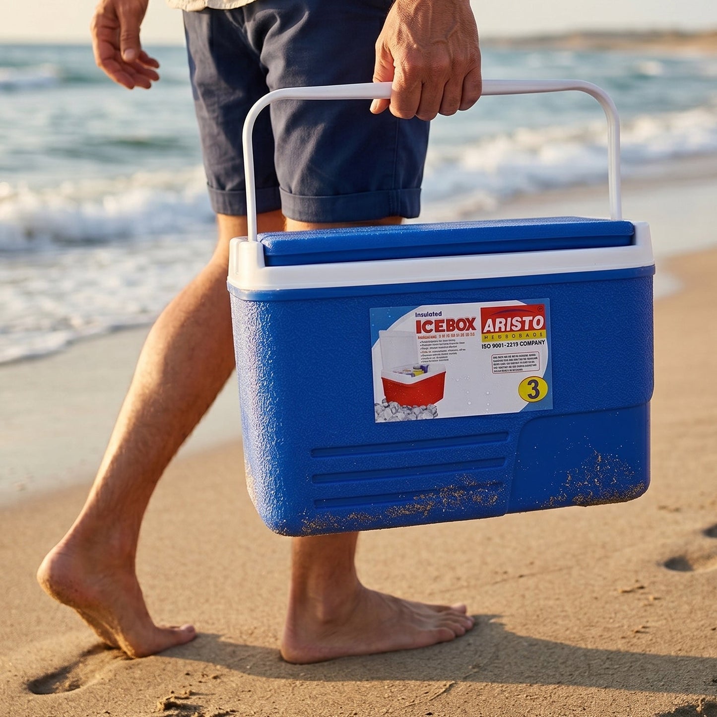 Heavy Duty Insulated Ice Box (1 Pc, Blue / 3Ltr)