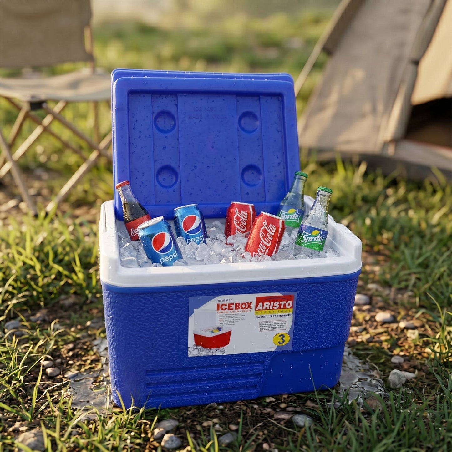 Heavy Duty Insulated Ice Box (1 Pc, Blue / 3Ltr)
