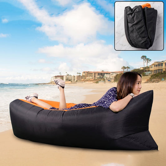 Inflatable Air Lounger Sofa for Pool, Beach & Camping (1 Pc)