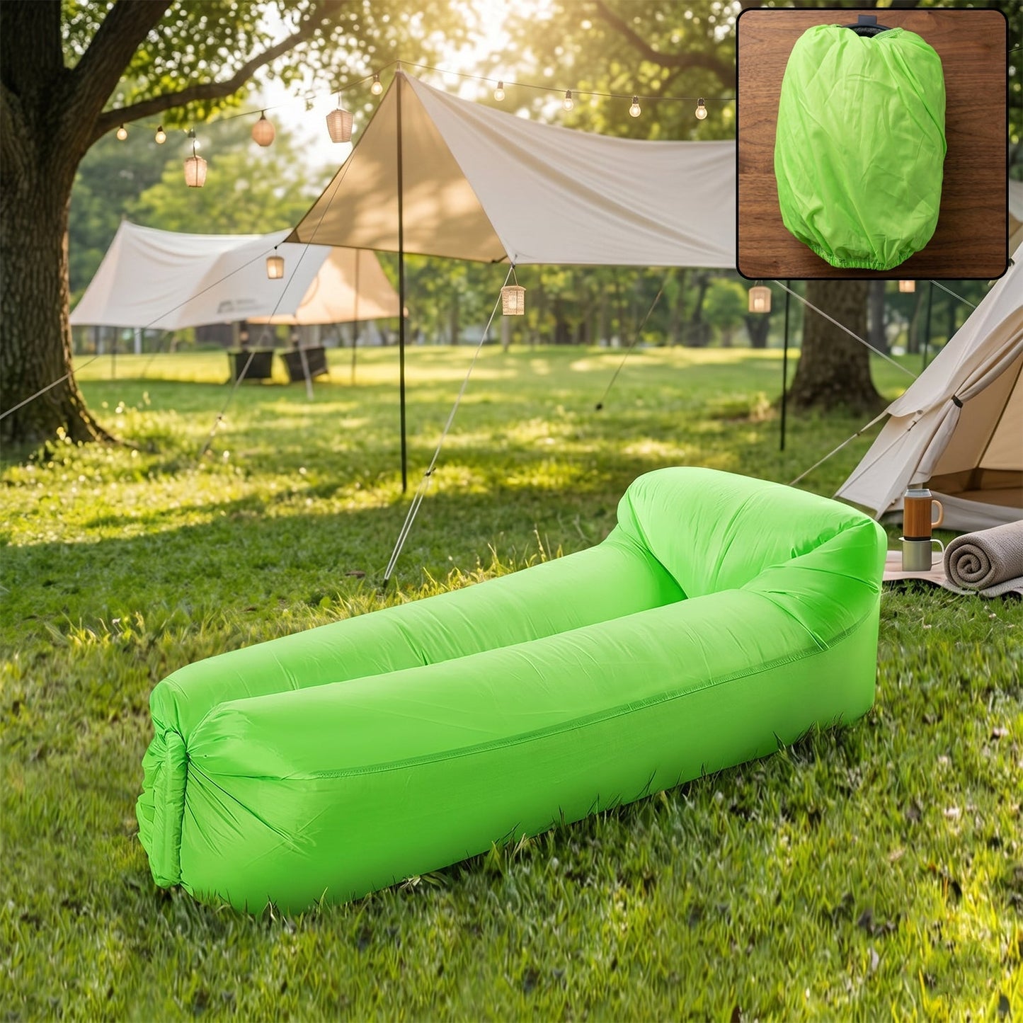 Portable Inflatable Air Lounger Sofa (1 Pc)