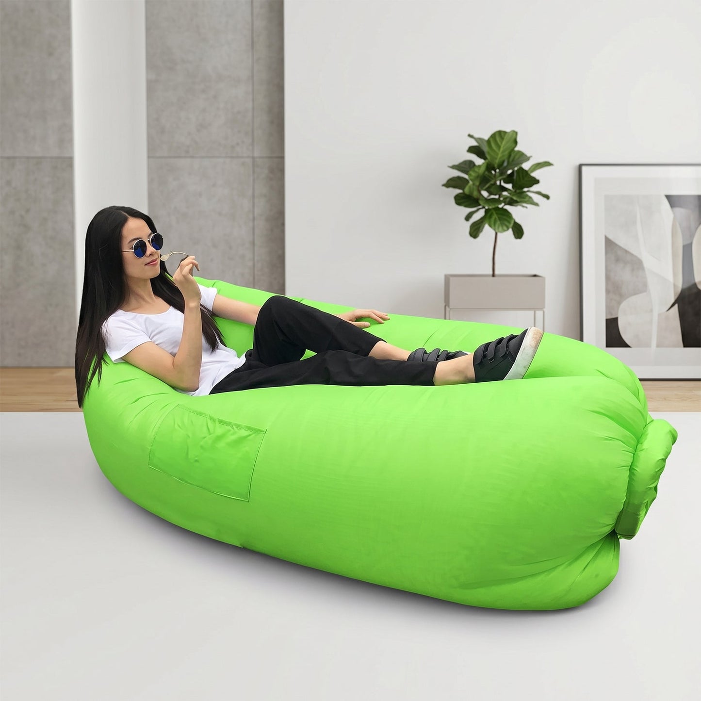 Portable Inflatable Air Lounger Sofa (1 Pc)