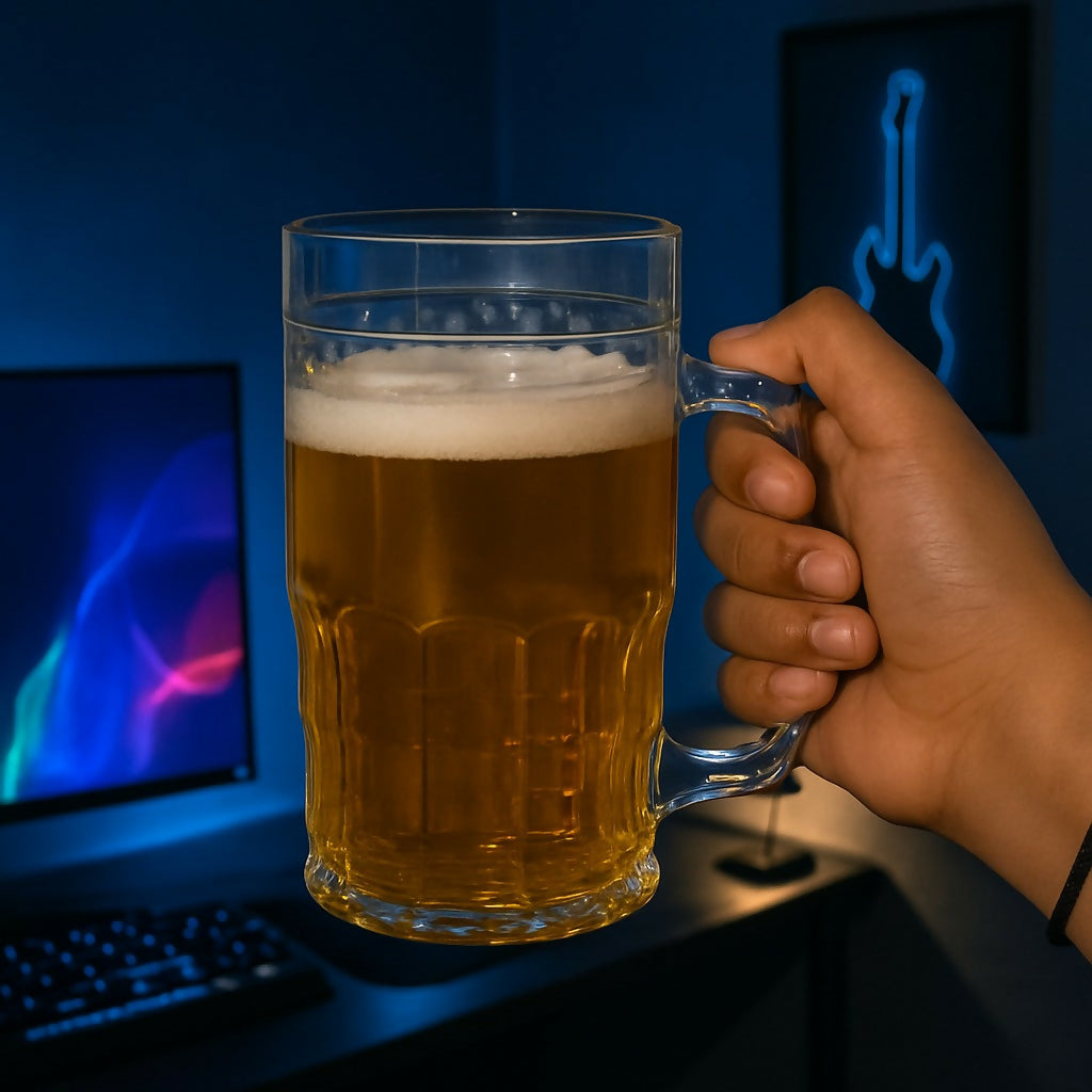 Premium Beer Mug Glass with Handle