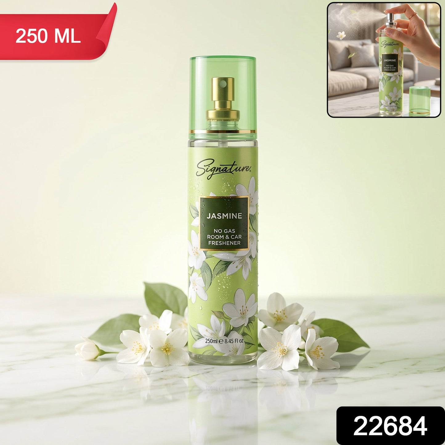 Signature Jasmine Room & Car Freshener Spray 250 ML