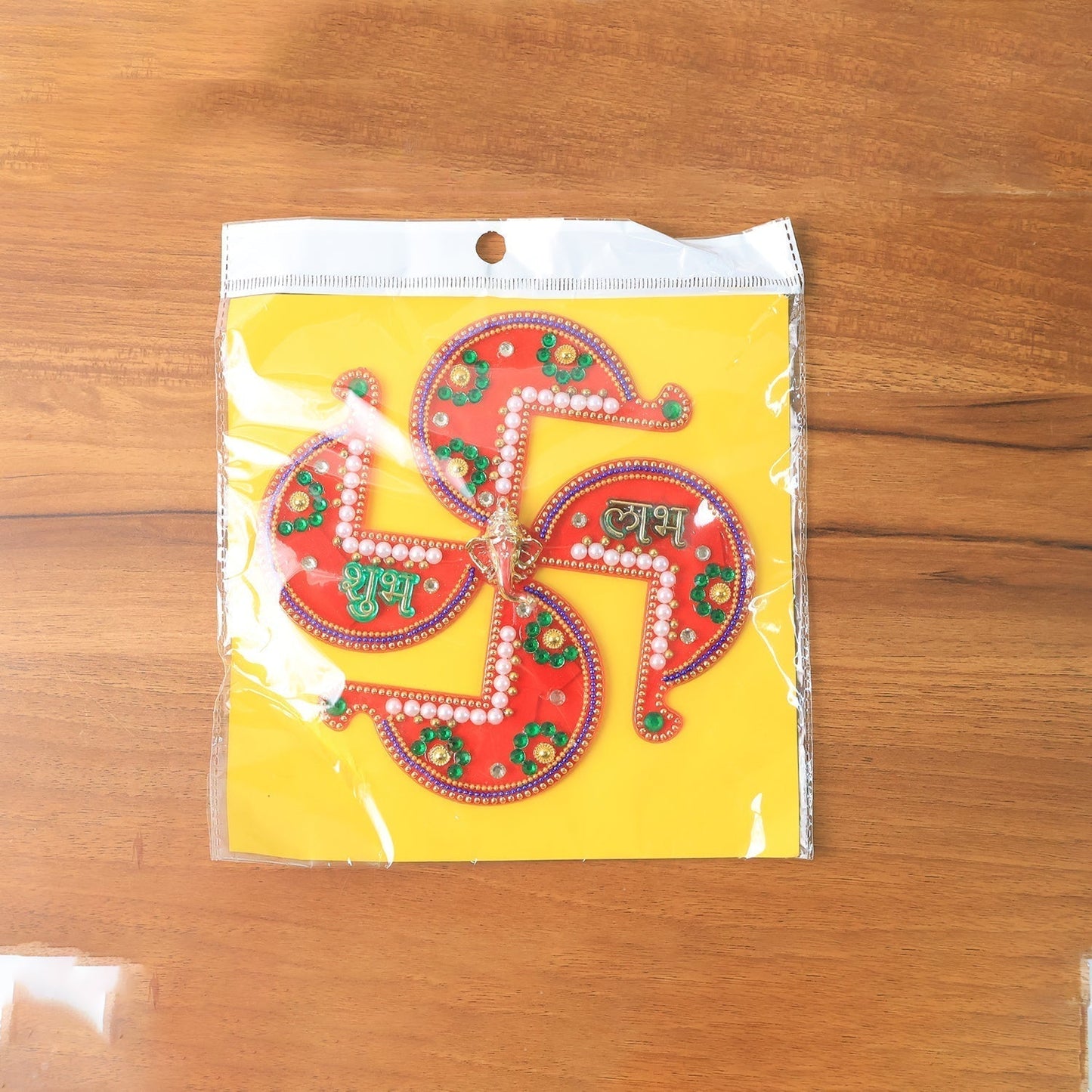 Acrylic Swastik Shubh Labh Wall Hanging  (1 Pc)