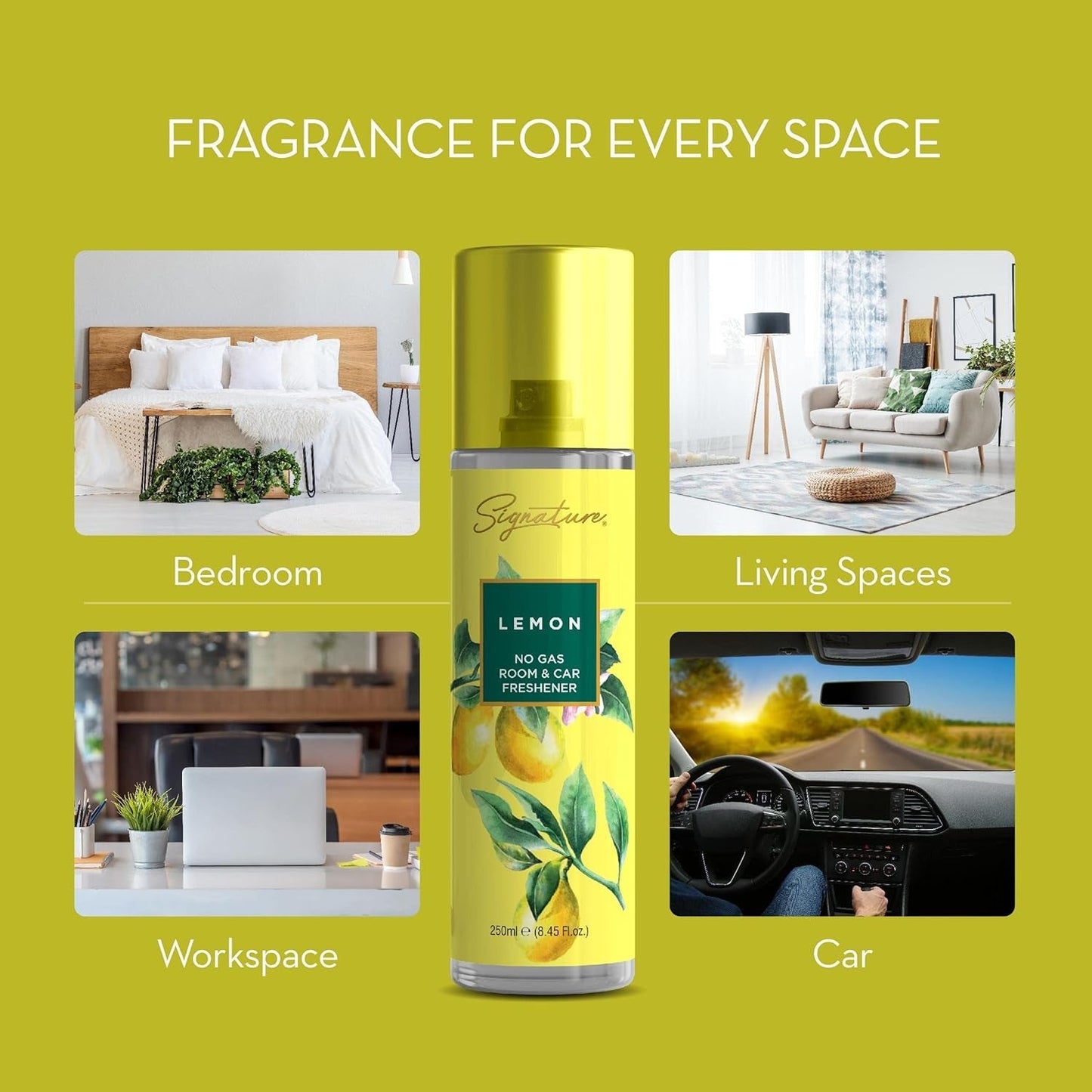 Signature Lemon Room & Car Freshener Spray 250 ML