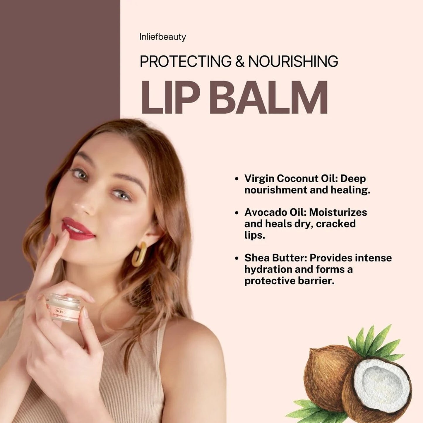 In'lief Moisturizing & Nourishing Lip Balm (1 Pc / 15 Gm)