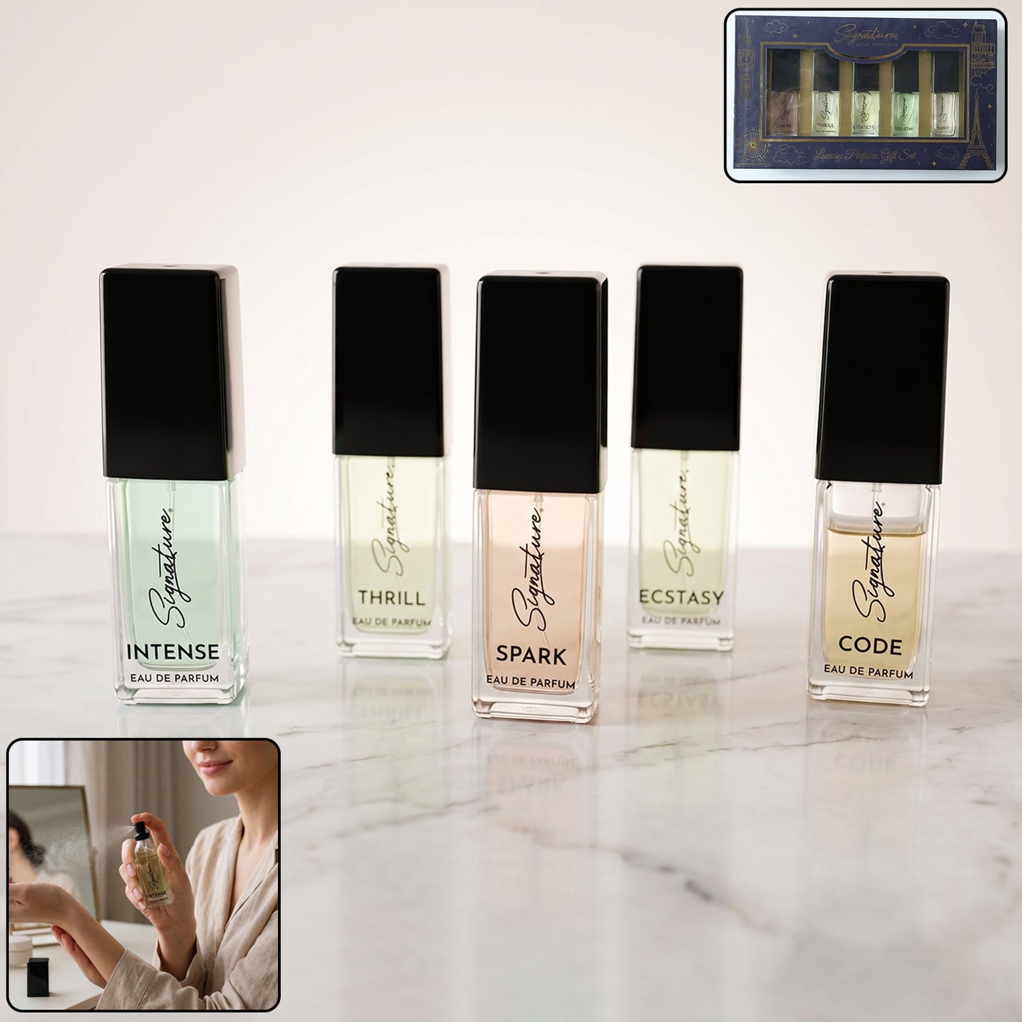 Best Luxury Perfume Gift Set - 5 Perfume Gift for Men & Women